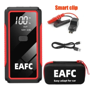 EAFC Upgrade 2000A/600A Car Jump start LED Display Car Battery Booster Portable Car Booster start equipment for Gasoline Diesel - AliExpress 34 - Color : 2000A Smart Clip Add Bag - Ships From : france