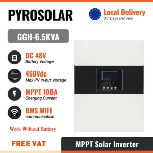 PYROSOLAR 10.2KW 8.2KW 6.2KW 4.2KW 3.5KW 1KW Solar Hybrid Inverter 12V 24V 48V 220V 500VDC MPPT Pure Sine Wave Solar inverter - AliExpress 13 - Color : 6.5KVA 48V NO WIFI - Output Voltage : 220-240V