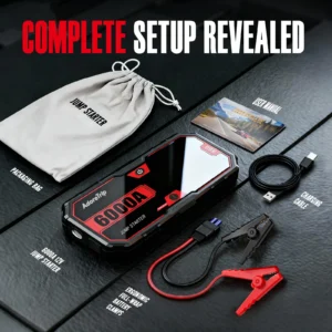 Car 6250A Portable 12V  Jump Starter Power Bank 12V Auto Battery Charger Booster Starting Device For 10.0L GAS/6.5L DIESEL - Color : 6000A Jump Starter - Ships From : france