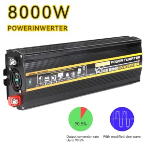 8000W Pure Sine Wave  Inverter AC 12V To AC 220V 230V Transformer with  USB EU Socket Charge with LED Display - AliExpress 34 - Color Name : 8000W - Ships From : Poland