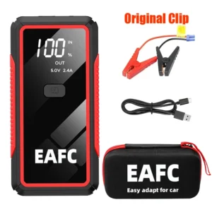 EAFC Upgrade 2000A/600A Car Jump start LED Display Car Battery Booster Portable Car Booster start equipment for Gasoline Diesel - AliExpress 34 - Color : 2000A Original Clip Add Bag - Ships From : spain