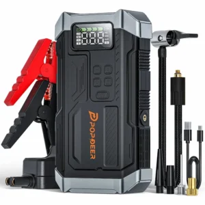 POPDEER PD-JA3 5000A 4-in-1 Jump Starter with 150PSI Air Compressor & 12V QC 3.0 LCD Display, 10L Gas/8L Diesel - AliExpress 34 - Color : PD-JA3 - Ships From : france