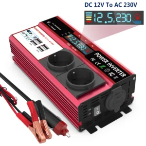 12V To 220V 4000W Peak Power Inverter 800W Continuous Power LCD Display EU Socket Solar Inverter Dual USB  for Phone Laptops Car - AliExpress 13 - Color : 3000W - Socket Type : Europe - Input Voltage : 12V - Output Voltage : 220-240V