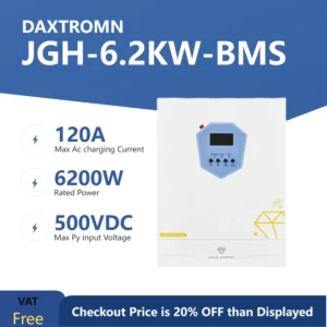 Daxtromn 6200W 48V Off Grid Solar Inverter 230VAC 120A MPPT Charger PV Input 8500W Timing Charging Function Dual Output Pure Sin - value : not defined