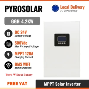 PYROSOLAR 10.2KW 8.2KW 6.2KW 4.2KW 3.5KW 1KW Solar Hybrid Inverter 12V 24V 48V 220V 500VDC MPPT Pure Sine Wave Solar inverter - AliExpress 13 - Color : 4.2KW 24V NO WIFI - Output Voltage : 220-240V