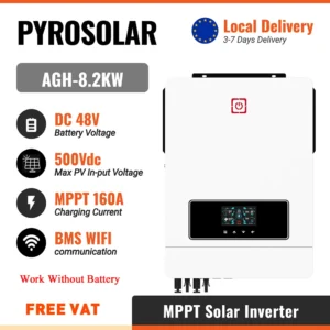 PYROSOLAR 10.2KW 8.2KW 6.2KW 4.2KW 3.5KW 1KW Solar Hybrid Inverter 12V 24V 48V 220V 500VDC MPPT Pure Sine Wave Solar inverter - AliExpress 13 - Color : 8.2KW 48V NO WIFI - Output Voltage : 220-240V