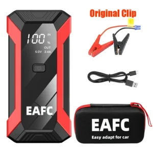 EAFC Upgrade 2000A/600A Car Jump start LED Display Car Battery Booster Portable Car Booster start equipment for Gasoline Diesel - AliExpress 34 - Color : 2000A Original Clip Add Bag - Ships From : france