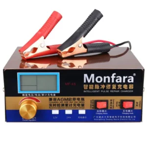 400W Smart Automatic 12V/24V Car AGM Battery Charger LCD 5-Stage Intelligent Pulse Repair Lead Acid&Wet&Dry Li-Battery 6-400AH - AliExpress 44 - Color : Gold - Bundle : Bundle 1 - Socket Standard : EU - Ships From : China Mainland