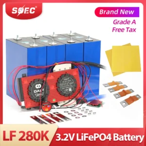SOEC 3.2V 280Ah 280k Lifepo4 Battery Cells Prismatic Grade A 6000 Life Cycles Lithium Ion Batteries for Solar Storage System - AliExpress 44 - Color : 4PCS 280K-280AH - Ships From : China Mainland