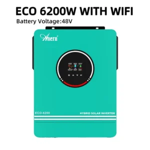 Anern 10.2KW/6.2KW Solar Hybrid Inverter Build-in MPPT 160A 24V/48V Solar Battery Charge Controller BMS Pure Sine Wave Inverter - AliExpress 13 - Color : 6.2KW WITH WIFI 48V - Output Voltage : 220-240V - Ships From : United States