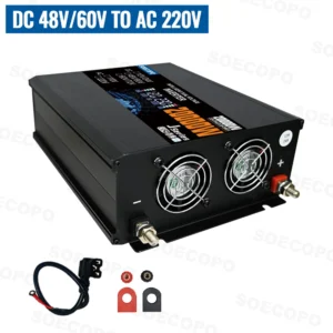 SOECOPO 20000W Power Inverter 12V to 110V/220V Car Voltage Converter 2 Sockets Dual Voltage Input for Camping & Car Accessories - AliExpress 34 - Color Name : 48V 60V To 220V 50Hz