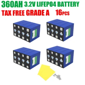 3.2V 360Ah LiFePO4 Battery Lithium Iron Phosphate 10000Cycle for 12v 24v Travel Solar Campers Golf Cart Yacht  Grade A Tax Fre - AliExpress 44 - Color : 3.2V 360Ah 16pcs - Ships From : GERMANY