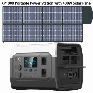 XP1000 1024Wh 220V 1800W(110V 1600W) Portable Power Station, Lifepo4 Battery, UPS Function, 400W 200W Foldable Solar Panel - AliExpress 44 - Color : XP1000 with SP400W - Ships From : United States - Socket Standard : US  Plug 110V