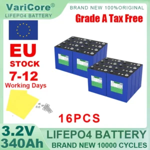 3.2V 340Ah LiFePO4 Rechargeable Battery Lithium Iron Phosphate for 12v 24v 36v 48v Travel Solar Campers Golf Cart Yacht Tax Free - AliExpress 44 - Color : 16pcs 3.2V 340Ah