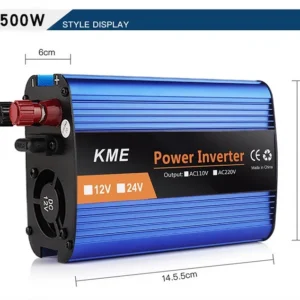 500W 1200W 12V 24V 36V 48V 60V Single-Channel Digital Display Smart Car Power Inverter - Color : 500W - Input Voltage : 36V-220V