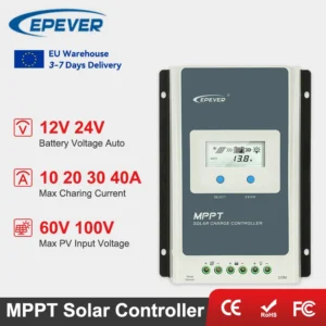 EPEVER 40A 30A 20A 10A MPPT Solar Charge Controller 12V 24V Battery volt Solar Panel Regulator With LCD Tracer AN-G3 Series - AliExpress 13 - Current : 20A(2206AN-G3) - Rated Voltage : 12V 24V - Ships From : france