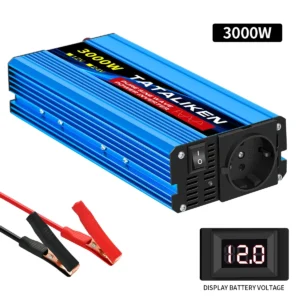 3500W/4500W/5000W/6000W Pure Sine Wave  EU Socket Car Power Inverter DC 12V to AC 220V 50HZ Voltage Converter with  Smart LCD Sc - AliExpress 13 - Color : 3000W EU - Socket Type : Europe - Color : 5000W EU - Input Voltage : 12V 50HZ - Output Voltage : 220V - Ships From : Poland