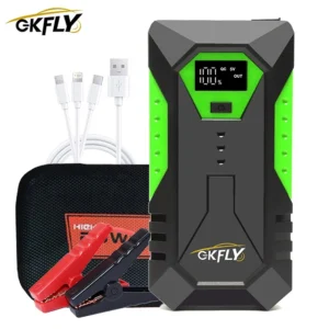 GKFLY Portable Car Jump Starter 2000A/3000A/4000A Power Bank Car Booster Charger 12V Starting Device Petrol Diesel - AliExpress 34 - Color : 3000A M43 Green - Ships From : spain