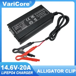 VariCore 14.6V 20A Smart Lifepo4 Battery Charger 110-220V 4S 12V High Power Charger For Lithium iron Phosphate Battery Pack - AliExpress 44 - Color : Alligator clip - Socket Standard : AU Plug