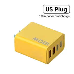 4 Ports USB C PD Charger Quick Charge 3.0 Type C USB Phone Chargers Fast Charging Adapter For iPhone 16 15 Samsung Xiaomi Huawei - AliExpress 202192403 - Plug Type : US Yellow