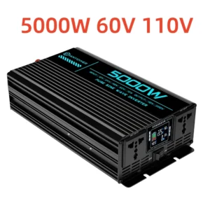 Pure Sine Wave Inverter DC 60V To AC 220V/110V 1000W 1600W 3000W 4000W 5000W 6000W Power Converter Car Solar Inverter - Color Name : 5000W 60V 110V