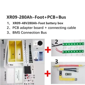XR09-48V280AH DIY Kit Lifepo4 Lithium Battery BOX 48V 15KWH With EVE CATL 280AH 302AH JK BMS Solar Home Energy Storage system - AliExpress 44 - Color : XR09-280Foot PCB BUS - Ships From : China Mainland