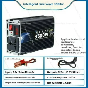 High - Power 12V/24V/48V/60V to 220V Modified Sine Wave Car Inverter for Vehicles - AliExpress 15 - Color : 60V to 220V 3500W