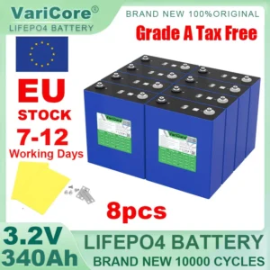 3.2V 340Ah LiFePO4 Rechargeable Battery Lithium Iron Phosphate for 12v 24v 36v 48v Travel Solar Campers Golf Cart Yacht Tax Free - AliExpress 44 - Color : 8pcs 3.2V 340Ah