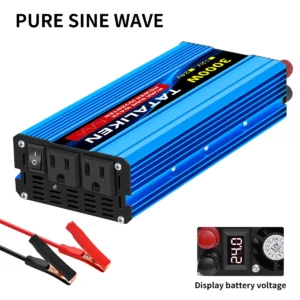 12V24V  To 110V AC Pure Sine Power Inverter 16000W 4000W  Power 60HZ  Converter Car Accessories Solar With LED And US Socket - AliExpress 34 - Color Name : 24V 110V 3000W 60HZ