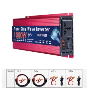 Pure Sine Wave Inverter 12V 220V 110V 2000W 4000W 5000W DC To AC 50Hz 60Hz Portable Power Voltage Converter Car Solar Inverter - AliExpress 13 - Color : 1000W - Socket Type : Universal - Input Voltage : 12V - Output Voltage : 220V 60HZ