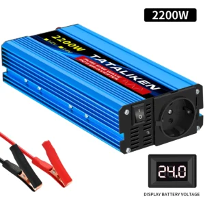 6000W/8000W/10000W EU socket 24V to AC 220V 50HZ pure sine wave inverter car power supply voltage portable converter with LED - AliExpress 34 - Color Name : 24V2200W220V50HZEU - Ships From : spain