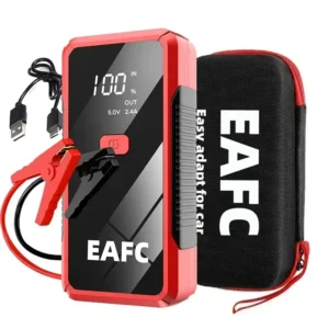 EAFC 12V  Car Jump Starter Power Bank Portable Car Battery Booster ChargerStarting Device Auto Emergency Start-up Lighting - AliExpress 34 - Color : 1200A with box a - Ships From : france