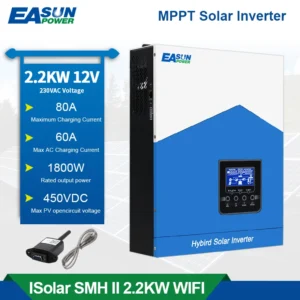 EASUN POWER Hybrid Solar Inverter 6.2KW 4.2KW 3.2KW 2.2KW Pure Sine Wave MPPT 12V 24V 48V 220v Solar Charger Power Home Inversor - AliExpress 13 - Color : SMH-II-2.2KW-WiFi - Ships From : GERMANY