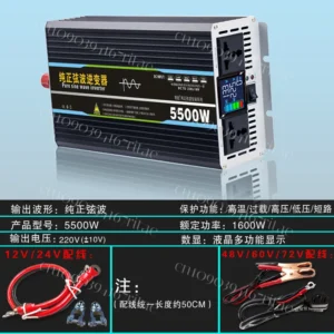 Pure sine wave high power solar inverter - AliExpress 15 - Color : 5500W - Size : 60V