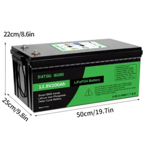 DATOUBOSS 12V100Ah Deep Cycle Lithium Iron Phosphate Battery Built-in Intelligent BMS For RV Golf Cart Boat Solar System NO TAX - AliExpress 34 - Color : 12V200Ah - Ships From : United States