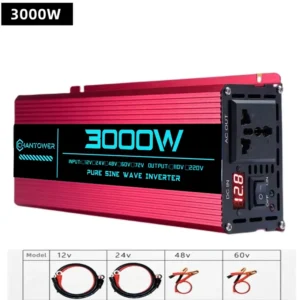 Pure Sine Wave Inverter DC 12V/24V/48V/60V/72V To AC 220V/110V 1000W 2000W 3000W 4000W 5000W Power Converter Car Solar Inverter - AliExpress 13 - Color : 3000W - Color : 5000W - Input Voltage : 24V - Output Voltage : 220V 60HZ