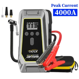 GKFLY 4 in 1 Car Jump Starter 150PSI Air Pump Tyre Compressor 7000A Starter Device 12V Power Bank Digital Inflatable Pump - AliExpress 34 - Color : 4000A - Ships From : spain