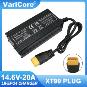 VariCore 14.6V 20A Smart Lifepo4 Battery Charger 110-220V 4S 12V High Power Charger For Lithium iron Phosphate Battery Pack - AliExpress 44 - Color : XT90 - Socket Standard : US Plug
