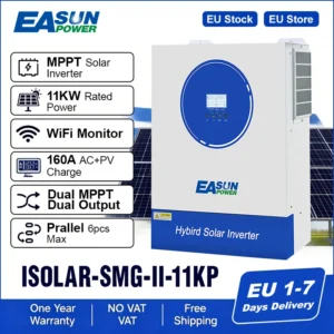 Easun 11KW 48V Hybrid Off Grid Soalr Inverter 160A Dual MPPT 230V Dual Output 50hz/60hz 60 500vdc PV Solar Charger WIFI BMS - AliExpress 13 - Ships From : Poland