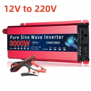 Pure Sine Wave Inverter 12V 220V 1000W 1600W 2200W 3000W 4000W 5000W 6000W 8000W DC To AC Power Converter Car Solar Inverter - Color Name : 3000W 12V 220V
