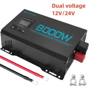 Pure Sine Wave Inverter 12V 220V 1000W 1600W 2200W 3000W 4000W 5000W 6000W 8000W DC To AC Power Converter Car Solar Inverter - Color Name : 8000W 12V-24V 220V