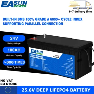 EASUN POWER LiFePo4 Battery 200AH 100A 12V 24V 100% Use Grade A EVE/Great Power Cells Solar Battery No VAT - AliExpress 13 - Color : 24V 100Ah