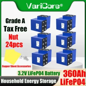 10000Cycles 3.2V 360Ah LiFePO4 Battery Lithium Iron Phosphate for 12v 24v Golf Cart Campers Golf Cart Yacht Grade A Tax Free - AliExpress 44 - Color : 24pcs 3.2V 360Ah