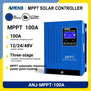 ANENJI 100A MPPT Solar Charging Controller 12V/24V/48V Battery Charger Automatic Maximum Power Tracking Solar Regulator - AliExpress 13 - Color : MPPT 100A - Current : 100A - Ships From : Poland