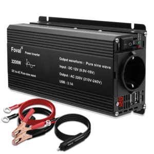 Pure Sine Wave Inverter DC 12V to AC 220V 230V 1500W/2200W/2600W/3000W Voltage Transfer Converter EU Socket Auto Accessories - AliExpress 34 - Color Name : 2200W EU 50Hz - Ships From : Poland