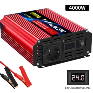 6000W/8000W/10000W EU socket 24V to AC 220V 50HZ pure sine wave inverter car power supply voltage portable converter with LED - AliExpress 34 - Color Name : 24V4000W220V50HZEU - Ships From : Poland