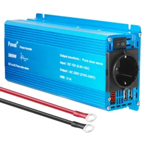 Pure Sine Wave Inverter DC 12V to AC 220V 230V 1500W/2200W/2600W Voltage Transfer Converter Universal EU Socket Auto Accessories - AliExpress 34 - Color Name : 2600W EU 50Hz