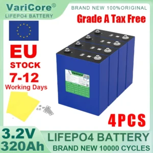 3.2V 340Ah LiFePO4 Rechargeable Battery Lithium Iron Phosphate for 12v 24v 36v 48v Travel Solar Campers Golf Cart Yacht Tax Free - AliExpress 44 - Color : 4pcs 3.2V 320Ah