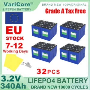 3.2V 340Ah LiFePO4 Rechargeable Battery Lithium Iron Phosphate for 12v 24v 36v 48v Travel Solar Campers Golf Cart Yacht Tax Free - AliExpress 44 - Color : 32pcs 3.2V 340Ah