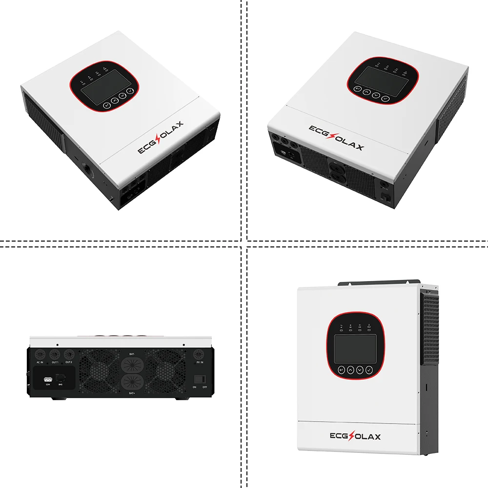 ECGSOLAX 5KW Hybrid Solar invert Pure Sine drive 24V 48V Off Grid Inverter 160A 120A Mppt Solar Controller With Built WIFI - AliExpress 13 - Output Voltage : 220-240V - Ships From : france - Input Voltage : 24V - Image 6